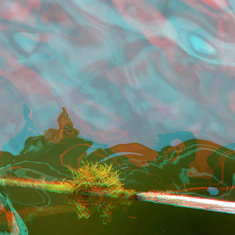 Anaglyphe 01-2020: "WASSERHIMMEL" - &copy;rbockberlin2020, canvas, 120x120 cm