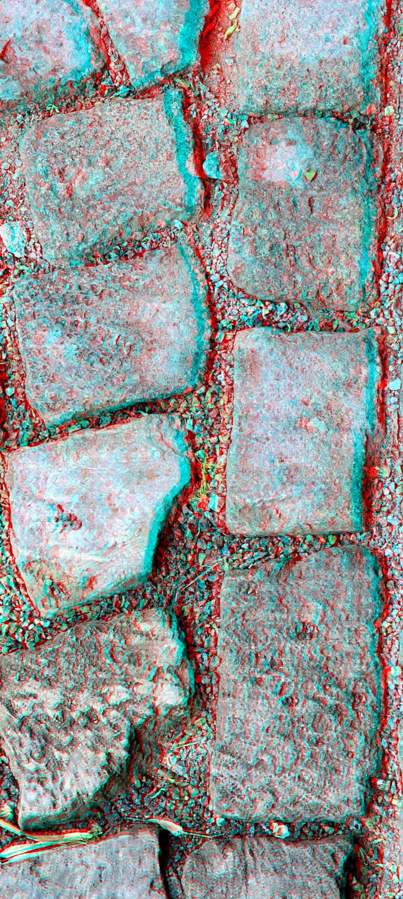 Anaglyphe-08-2021-L: "MONBUJOUPLATZ, left part" &copy;rbockberlin2021, canvas, 120x60 cm