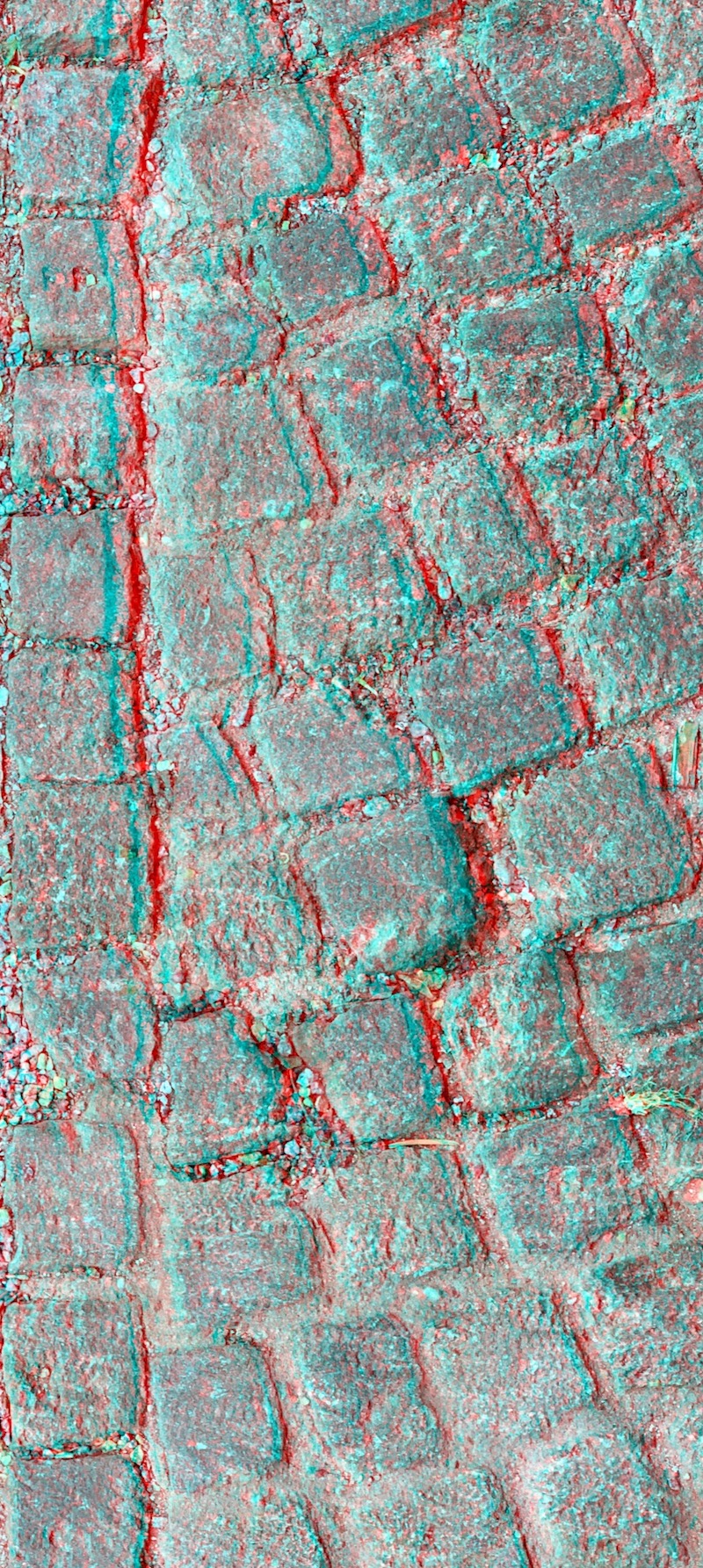 Anaglyphe-08-2021-R: "MONBUJOUPLATZ, right part" &copy;rbockberlin2021, canvas, 120x60 cm