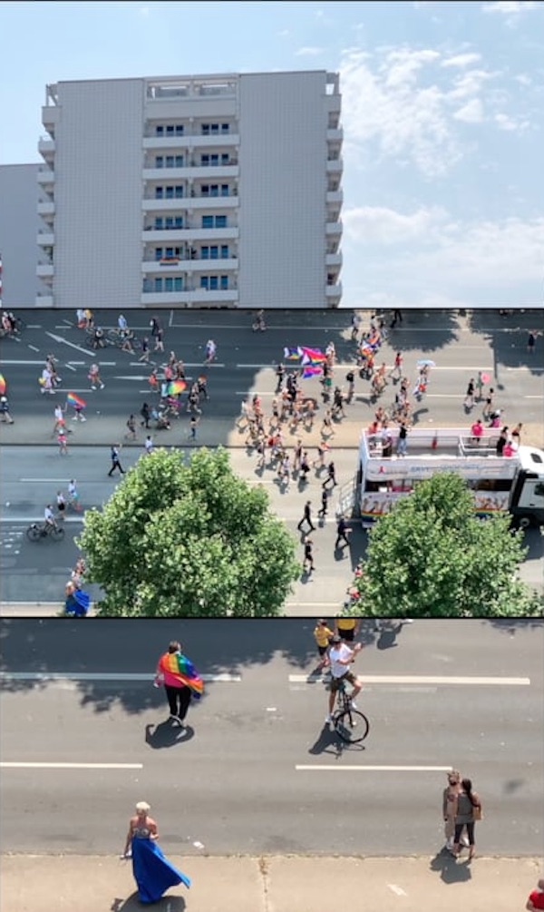 Screenshot of videoversion of »HAPPY PRIDE« - CLICK to watch the promenade